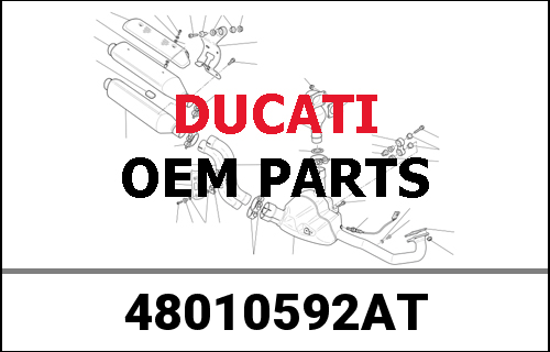 DUCATI純正 LEFT LOWER HALF-FAIRING | 48010592AT