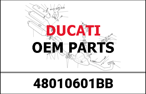 DUCATI純正 RIGHT UPPER HALF-FAIRING | 48010601BB
