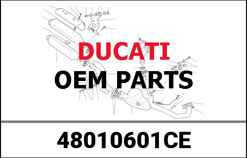 DUCATI純正 RIGHT UPPER HALF-FAIRING | 48010601CE