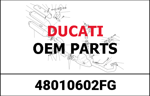 DUCATI純正 RIGHT UPPER HALF-FAIRING | 48010602FG