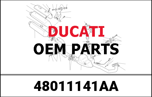 DUCATI純正 LEFT LOWER HALF-FAIRING | 48011141AA
