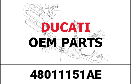 DUCATI純正 RIGHT LOWER HALF-FAIRING | 48011151AE