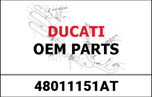 DUCATI純正 RIGHT LOWER HALF-FAIRING | 48011151AT