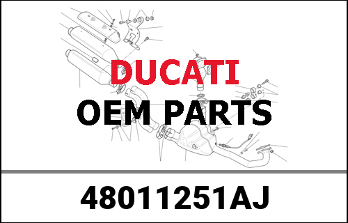 DUCATI純正 LEFT LOWER HALF-FAIRING | 48011251AJ
