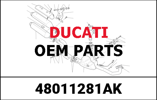 DUCATI純正 RIGHT LOWER HALF-FAIRING | 48011281AK