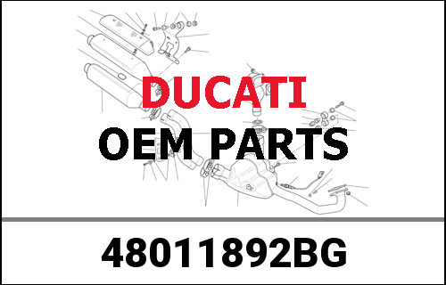 DUCATI純正 RIGHT UPPER HALF-FAIRING | 48011892BG