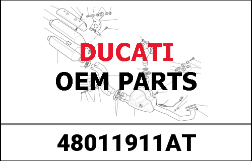 DUCATI純正 RIGHT UPPER HALF-FAIRING | 48011911AT