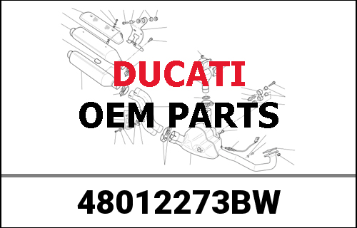 DUCATI純正 LEFT UPPER HALF-FAIRING | 48012273BW