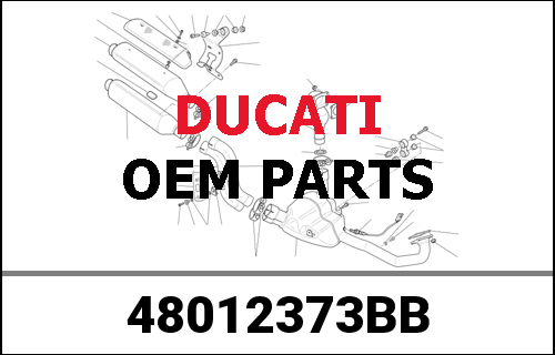 DUCATI純正 LEFT UPPER HALF-FAIRING | 48012373BB
