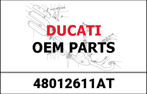DUCATI純正 RIGHT UPPER HALF-FAIRING | 48012611AT