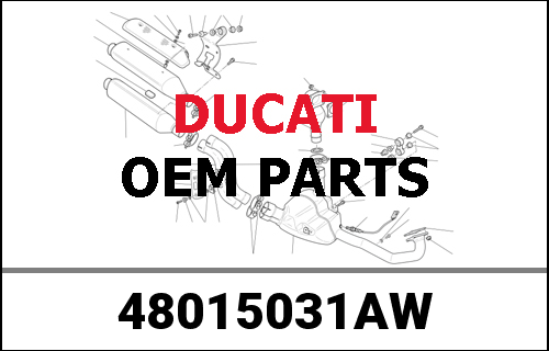 DUCATI純正 UPPER HALF-FAIRING L.HWHITE | 48015031AW