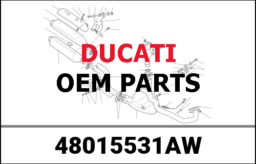 DUCATI純正 Fairing top right, white | 48015531AW