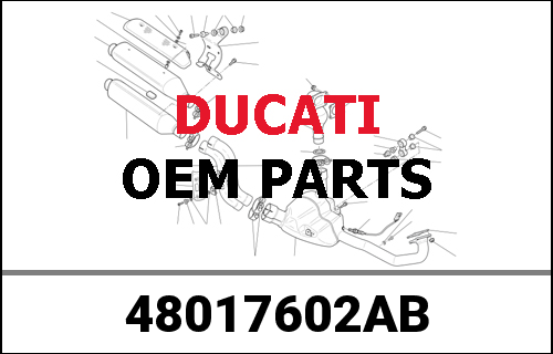 DUCATI純正 RIGHT LOWER HALF-FAIRING | 48017602AB