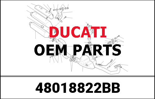 DUCATI純正 CARENA SUPDX RED PAINTED 1312 | 48018822BB