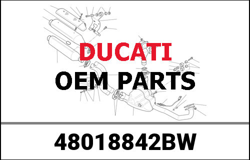 DUCATI純正 FAIRING UPPER LH WHITE | 48018842BW