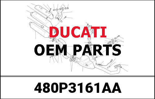 DUCATI純正 LOWER FAIRING, LH | 480P3161AA