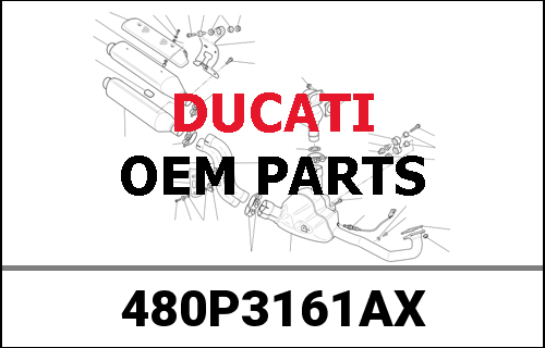 DUCATI純正 LOWER FAIRING, LH | 480P3161AX