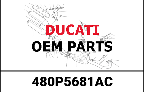 DUCATI純正 L.HHALF- FAIRING | 480P5681AC