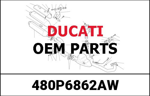 DUCATI純正 COVER, RADIATOR, RH | 480P6862AW