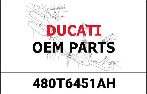 DUCATI純正 Side panel left | 480T6451AH