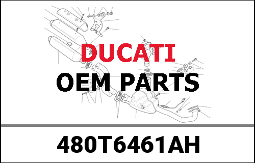 DUCATI純正 Side panel right | 480T6461AH