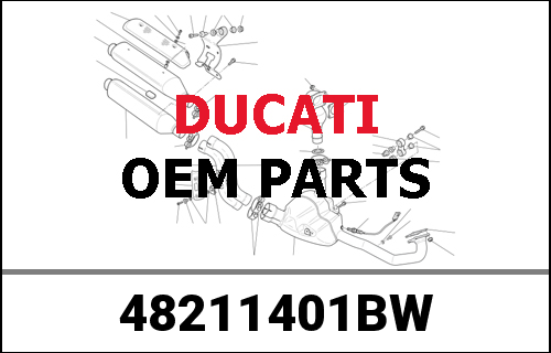 DUCATI純正 COVER FRAME LH WHITE | 48211401BW