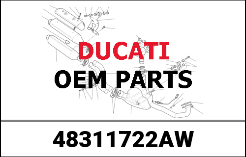 DUCATI純正 CODONE CENTRALE BIANCO | 48311722AW