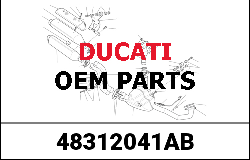 DUCATI純正 SIDE COVER, LEFT | 48312041AB