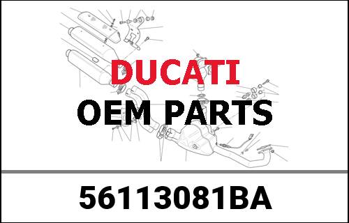 DUCATI純正 FINISHED NUMBER PLATE HOLDER SUPPORT | 56113081BA