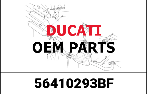 DUCATI純正 FRONT MUDGUARD BLACK MATT | 56410293BF