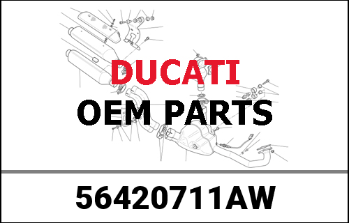 DUCATI純正 FRONT MUDGUARD ASSEMBLY WHITE | 56420711AW