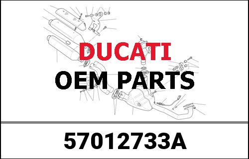 DUCATI純正 HORIZONTAL EXHAUST PIPE | 57012733A