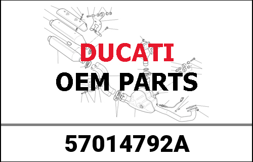 DUCATI純正 HORIZONTAL EXHAUST PIPE | 57014792A