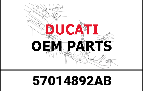 DUCATI純正 HORIZONTAL EXHAUST PIPE | 57014892AB