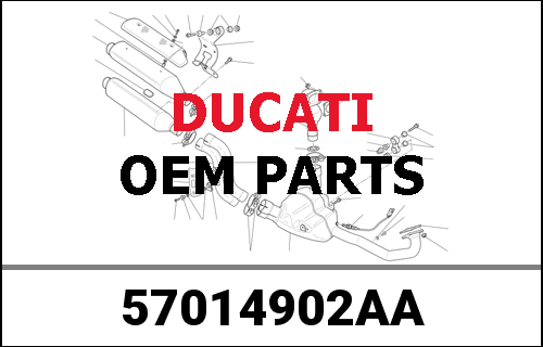 DUCATI純正 EXHAUST MANIFOLD HORIZONTAL | 57014902AA