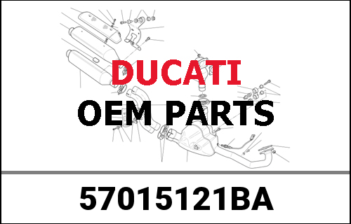 DUCATI純正 WAAGRECHT AUSPUFFKRUEMMER | 57015121BA