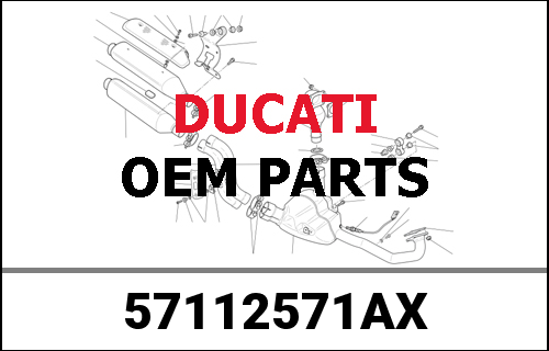 DUCATI純正 VERTICAL EXHAUST PIPE | 57112571AX