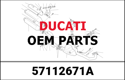 DUCATI純正 EXHAUST PIPE | 57112671A