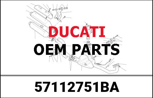 DUCATI純正 EXHAUST PIPE VERTICAL | 57112751BA