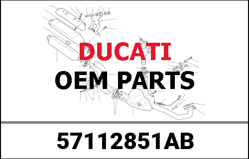 DUCATI純正 VERTICAL EXHAUST PIPE | 57112851AB