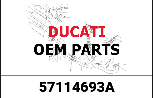 DUCATI純正 VERTICAL HEAD EXHAUST PIPE - NO CO | 57114693A