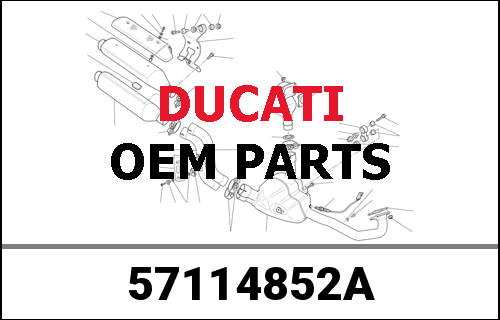 DUCATI純正 VERTICAL EXHAUST PIPE | 57114852A
