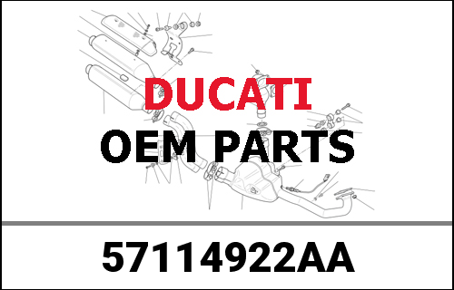 DUCATI純正 VERTICAL EXHAUST PIPE | 57114922AA