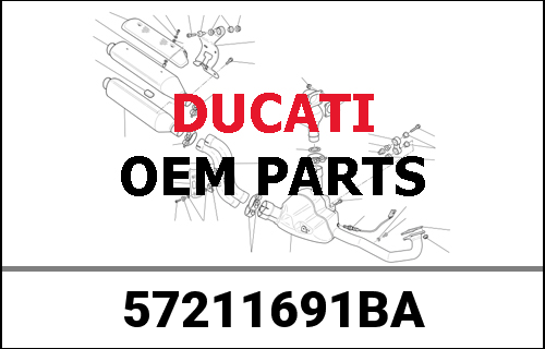 DUCATI純正 PIPE, EXHAUST CENTER | 57211691BA