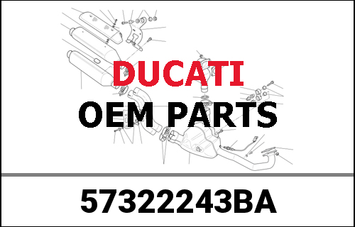 DUCATI純正 MUFFLER ASSY 1305 | 57322243BA