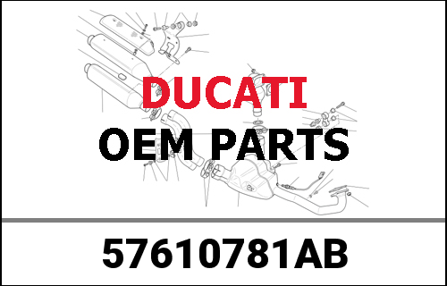 DUCATI純正 BRACKET, MUFFLER SUPPORT | 57610781AB