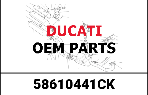 DUCATI純正 FUEL TANK BLACK/WHITE | 58610441CK