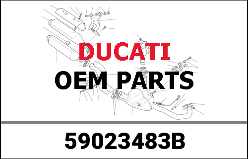 Ducati Genuine COMPLETE PIPE SET | 59023483B