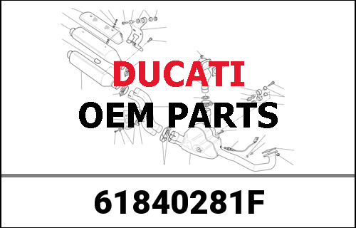DUCATI純正 FRONT BRAKE HOSE, UPPER | 61840281F