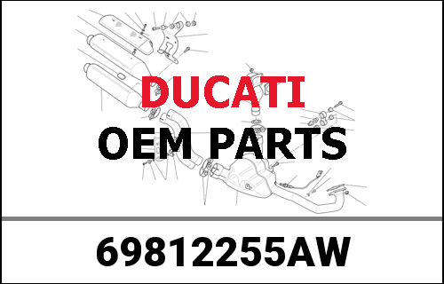 DUCATI純正 LEFT BAG STAR WHITE SILK 1504 | 69812255AW